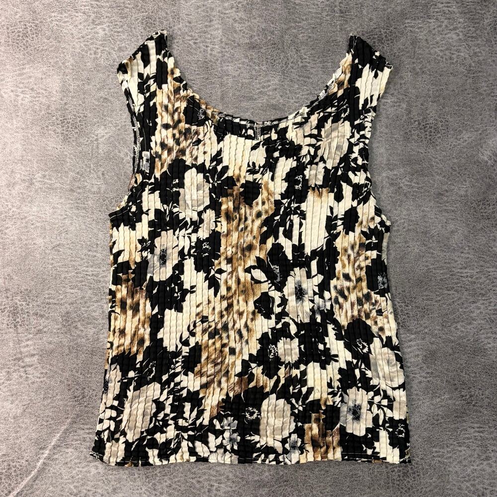 Vintage Ruched Floral Tank Top